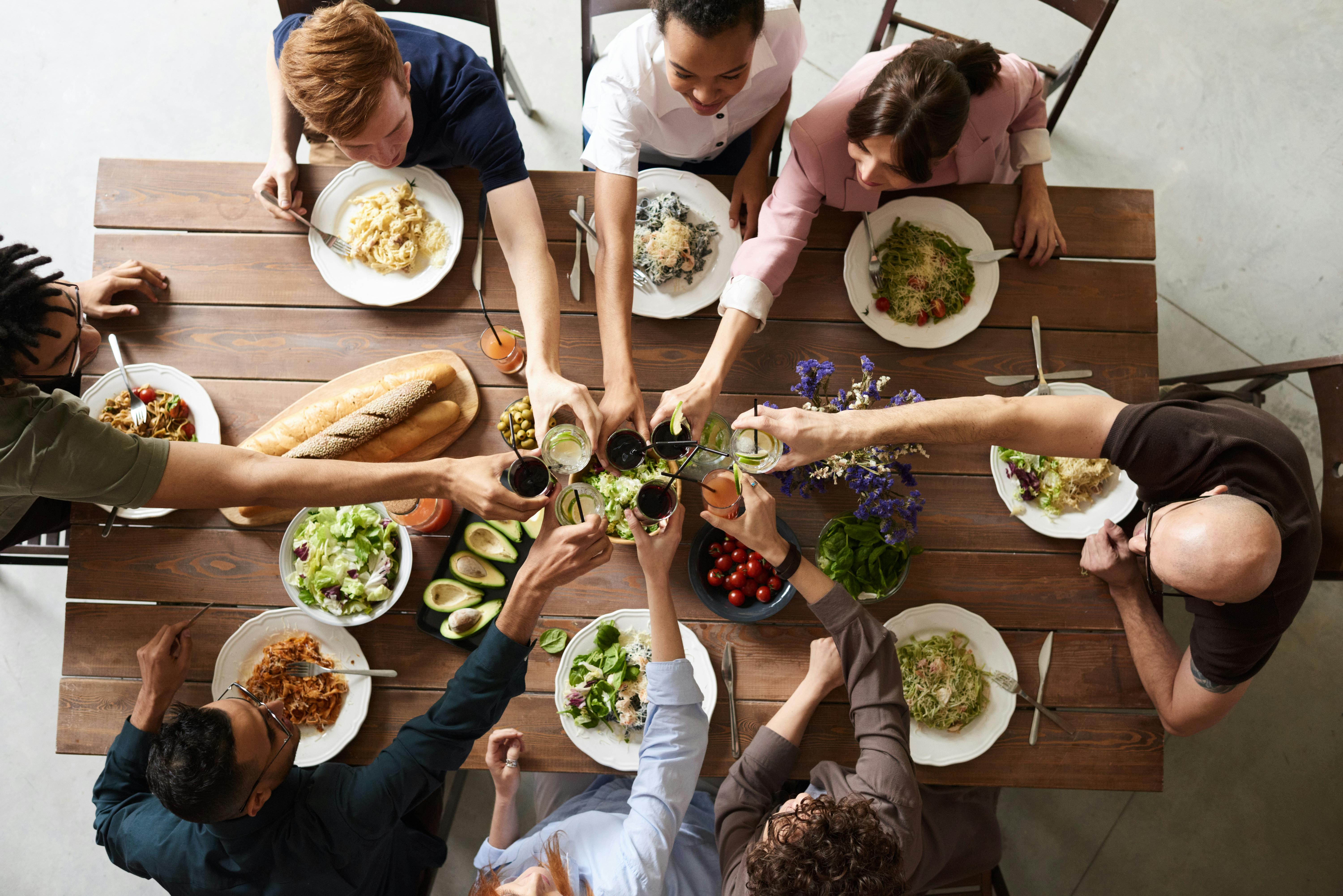 Friends eating out | Source: Pexels