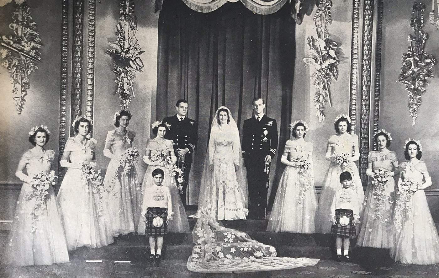 Une image du mariage de la reine Elizabeth II. | Getty Images