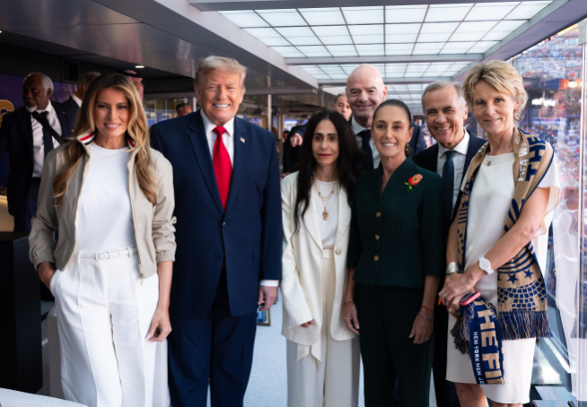Melania Trump posed with President Donald Trump and FIFA officials inside the stadium before kickoff, but her father, Viktor Knavs, was also part of the World Cup festivities that weekend. His appearance marked another rare public outing and set the stage for the family photos that later sparked discussion online. | Source: Instagram/firstladyoffice