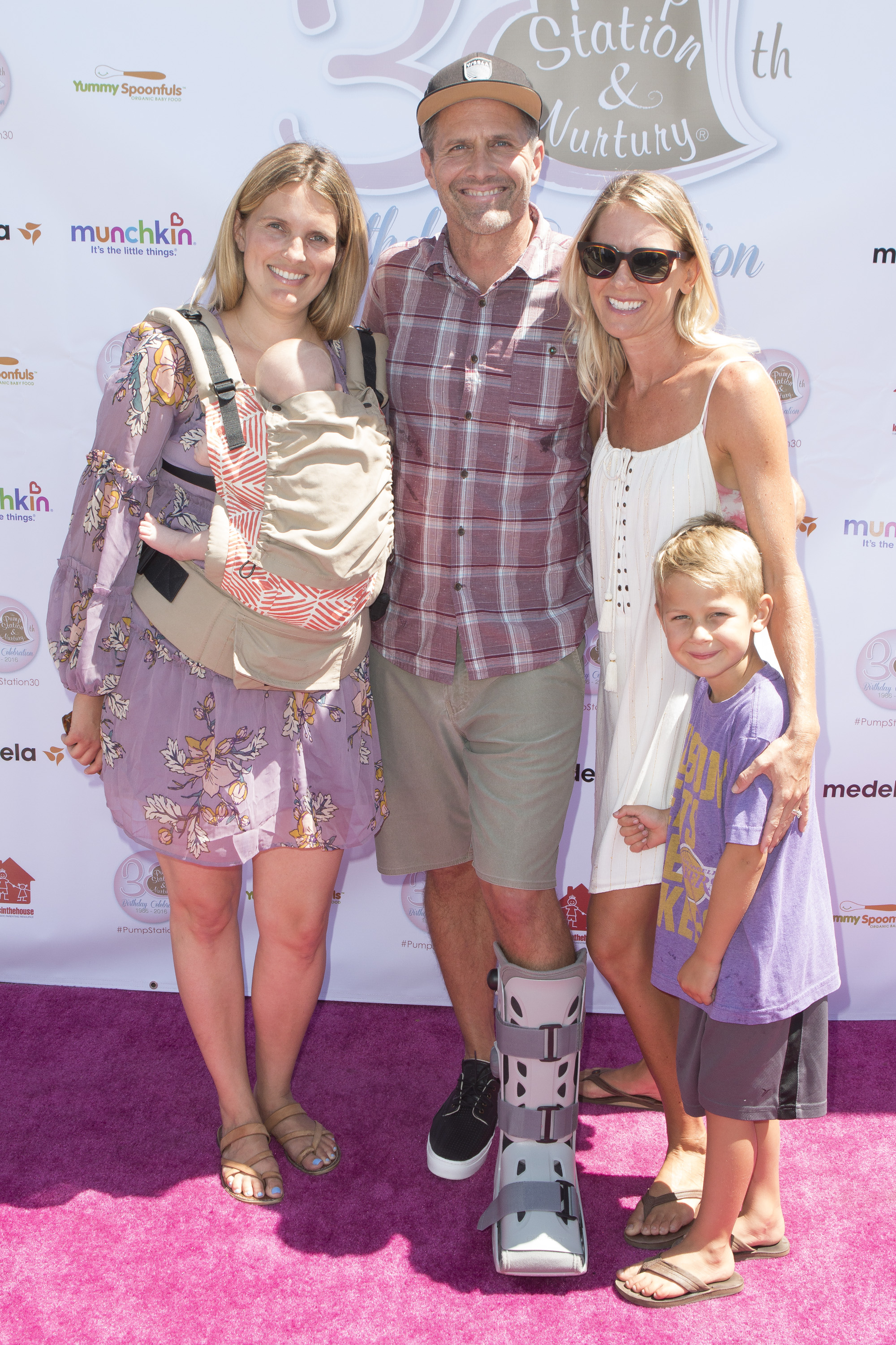 The actor with his wife Erin Bolte and Healthy Child Healthy World outreach manager Meredith McMahon attend the Pump Station and Nurtury 30th anniversary celebration at Pump Station & Nurtury on August 14, 2016 | Source: Getty Images