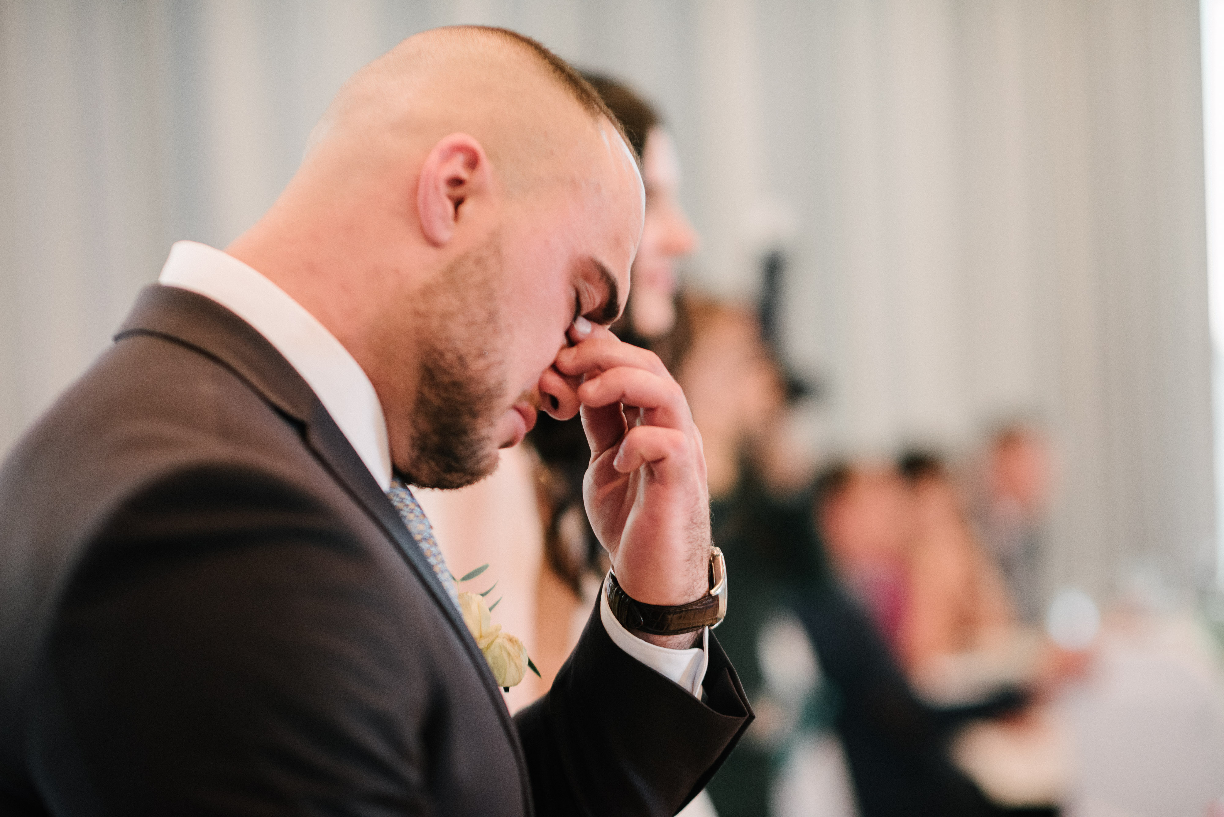 A man crying at his wedding | Source: Shutterstock