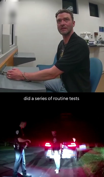 Justin Timberlake's DWI arrest bodycam footage, posted on March 22, 2026 | Source: Facebook/CBS News