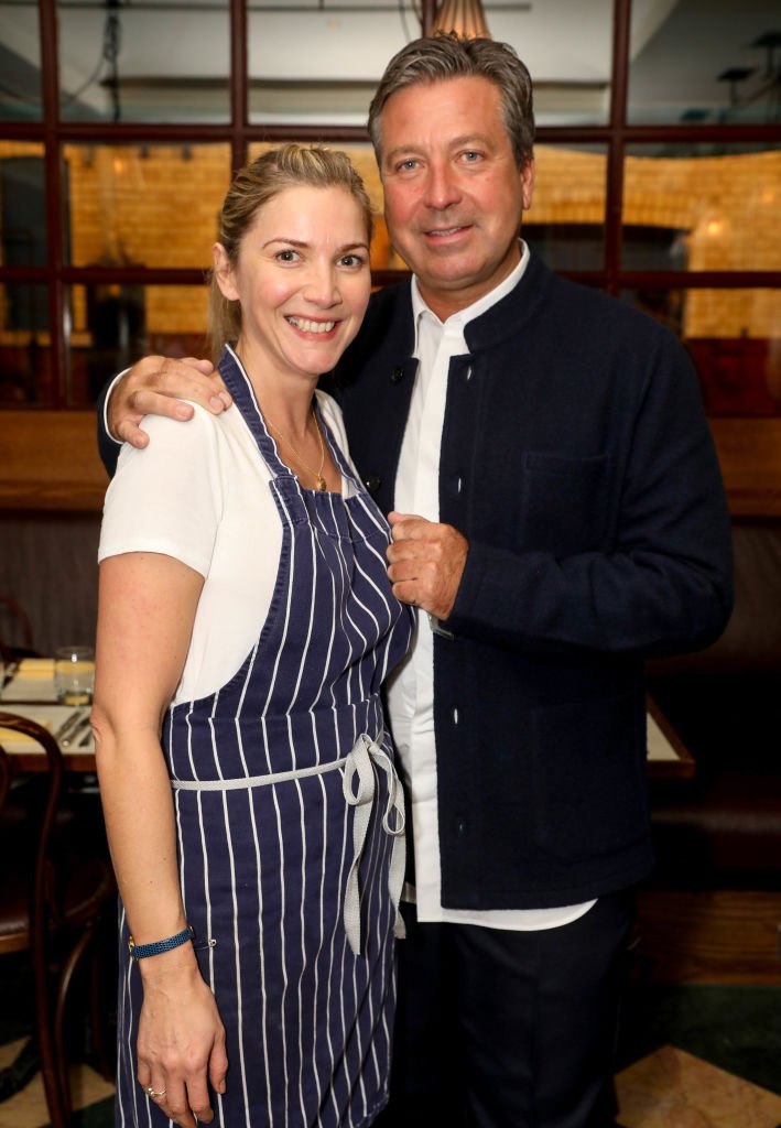 Lisa Faulkner and John Torode attend Faulkner's Guest Chef Supper Club in London on October 30, 2018 | Photo: Getty Images