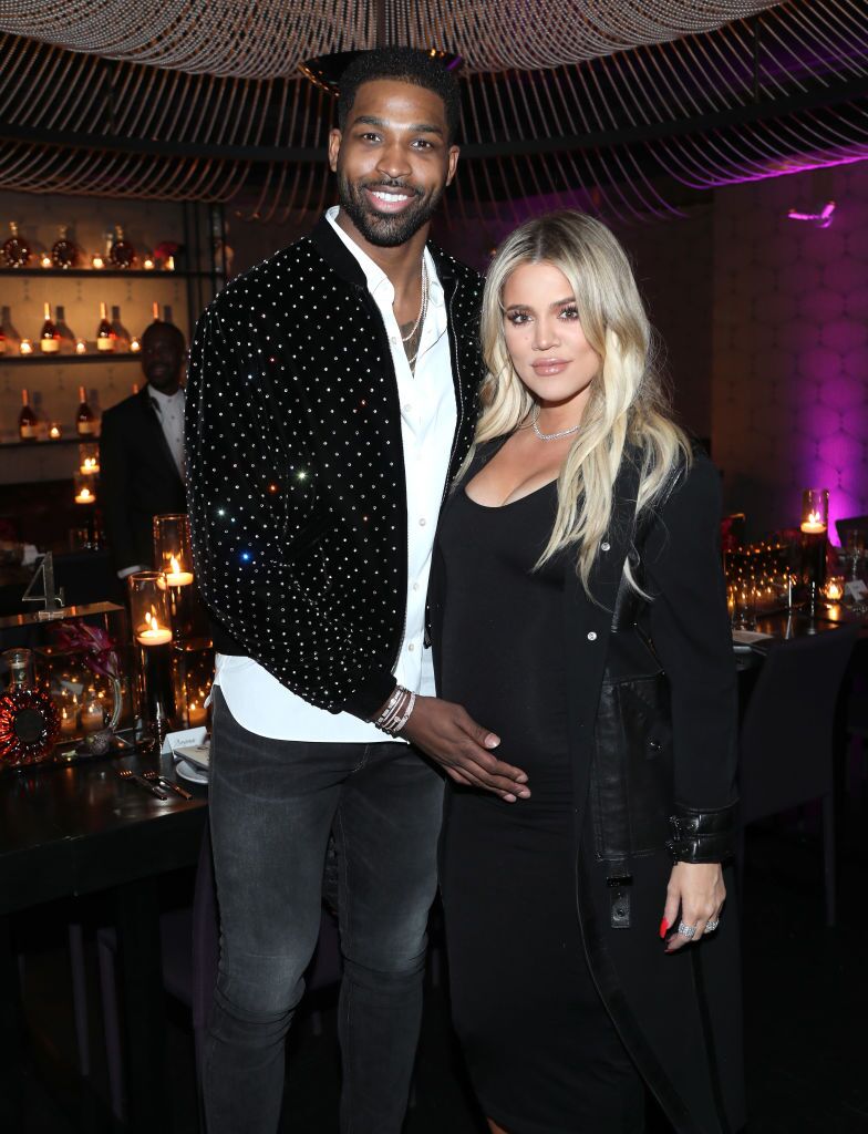 Tristan Thompson and Khloe Kardashian at the Klutch Sports Group "More Than A Game" Dinner on February 17, 2018 in Los Angeles, California | Photo: Getty Images