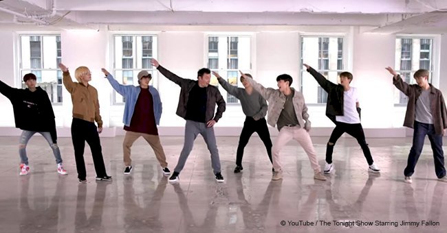 Korean pop superstars BTS and Jimmy Fallon break the internet with their sassy dance moves