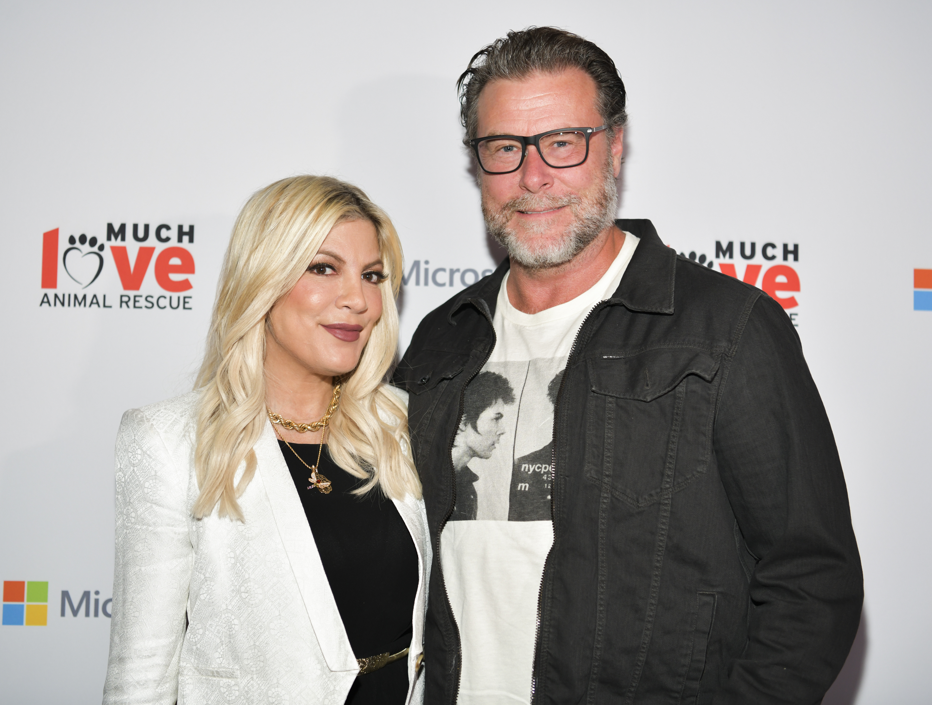 Tori Spelling and Dean McDermott at the Much Love Animal Rescue 3rd Annual Spoken Woof Benefit in Culver City, California on October 17, 2019 | Source: Getty Images