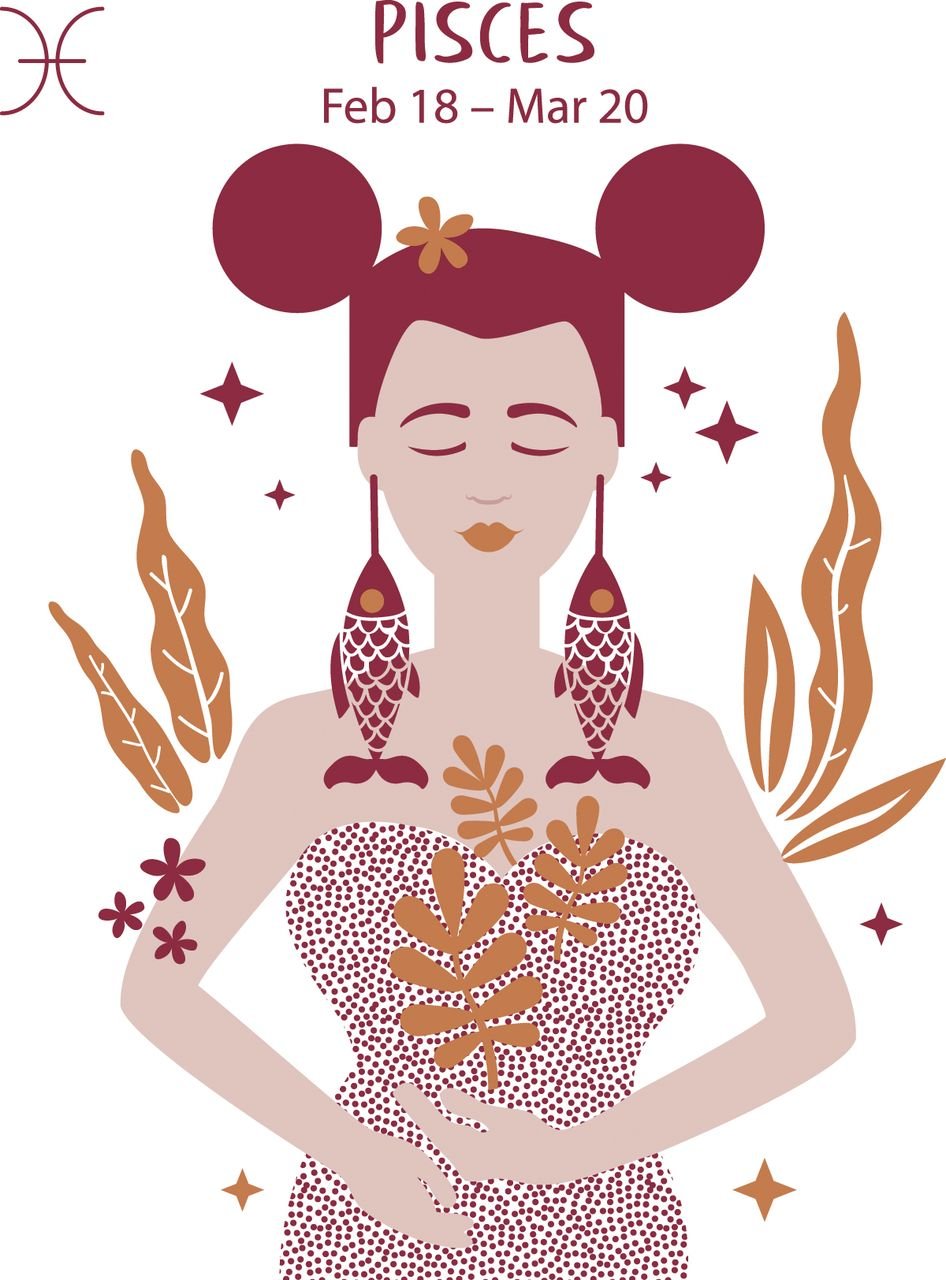 A feminine animation representing the star sign Pisces | Photo: AmoMama