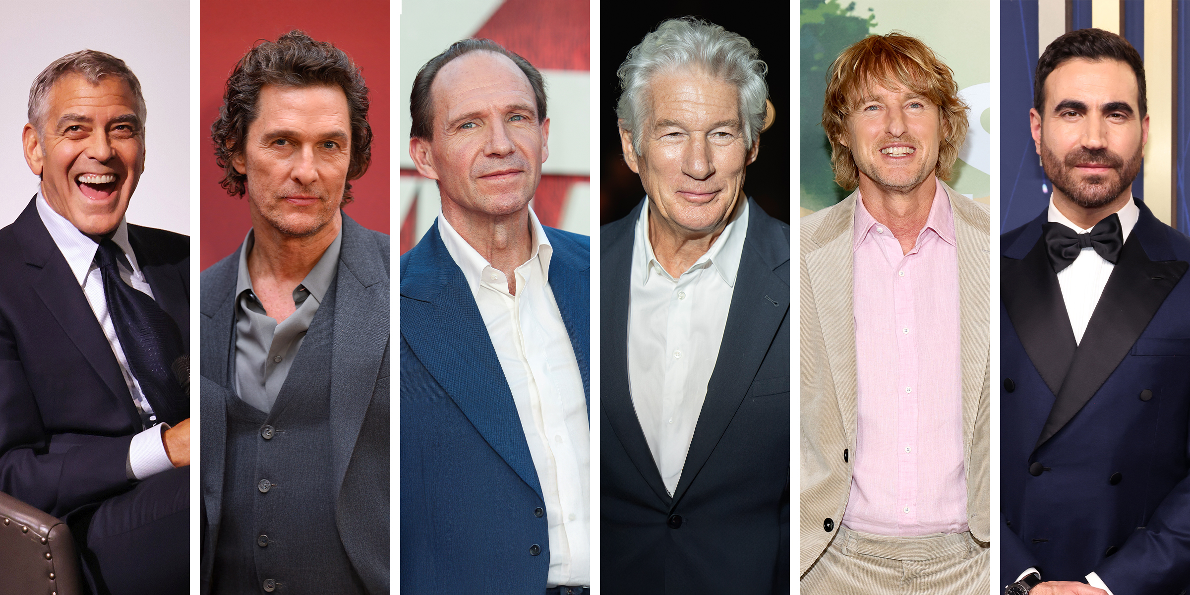 George Clooney | Matthew McConaughey | Ralph Fiennes | Richard Gere | Owen Wilson | Brett Goldstein | Source: Getty Images