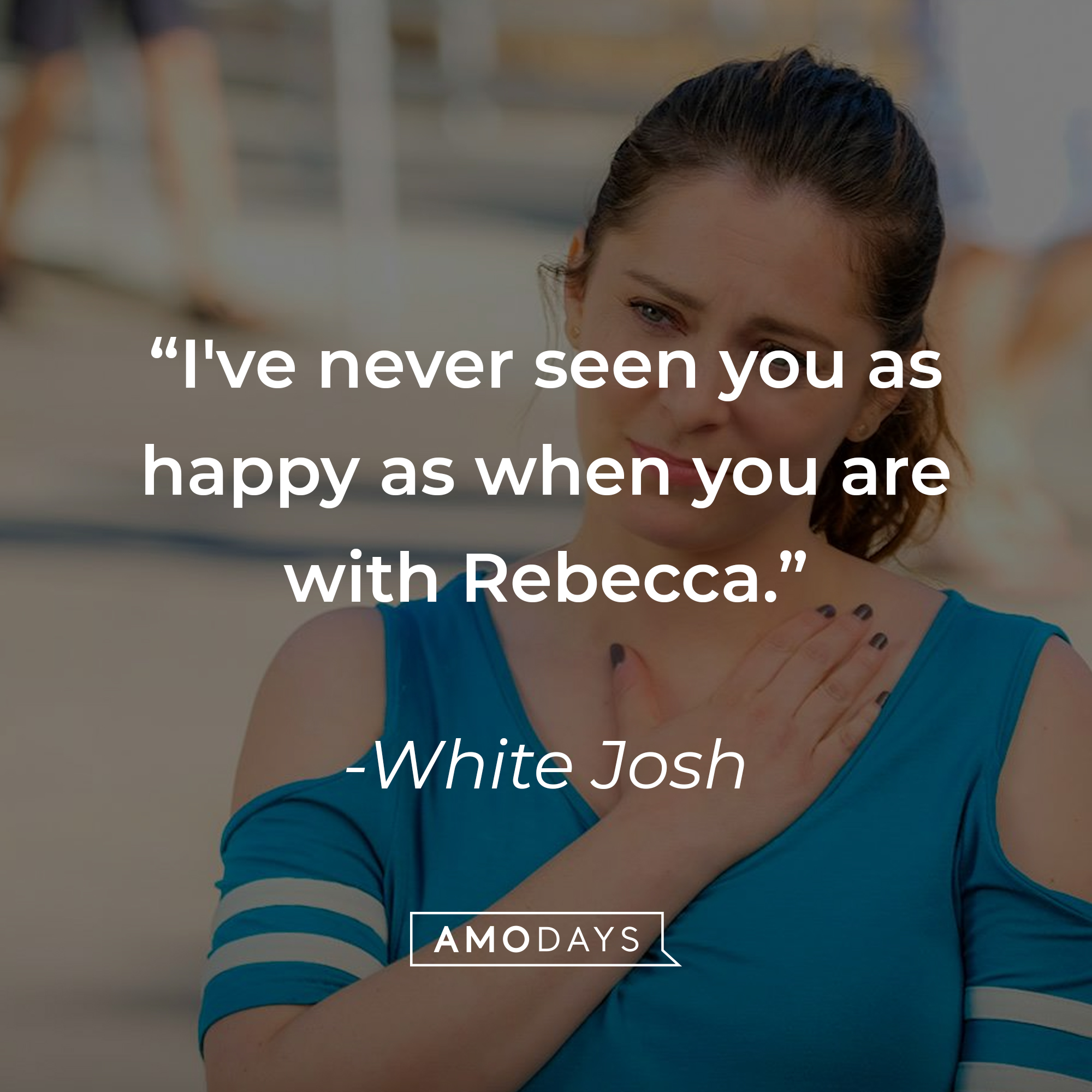 Rebecca, with White Josh’s quote: “I've never seen you as happy as when you are with Rebecca.” |Source: facebook.com/crazyxgf
