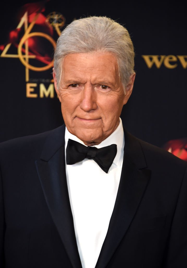 Alex Trebek poses in the press room during the 46th annual Daytime Emmy Awards at Pasadena Civic Center | Photo: Getty Images