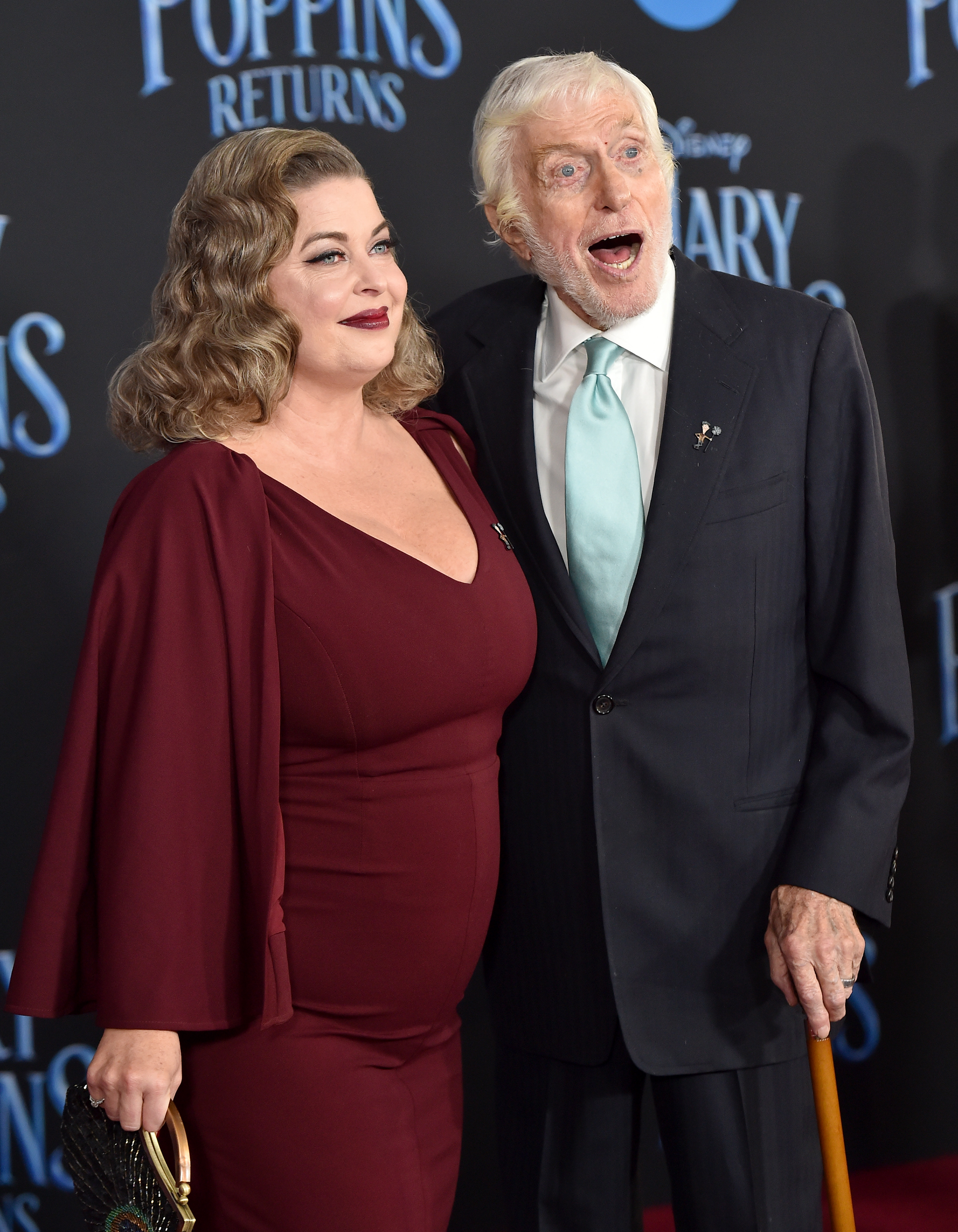 Arlene Silver and Dick Van Dyke at the "Mary Poppins Returns" Disney premiere in Los Angeles, 2018. | Source: Getty Images