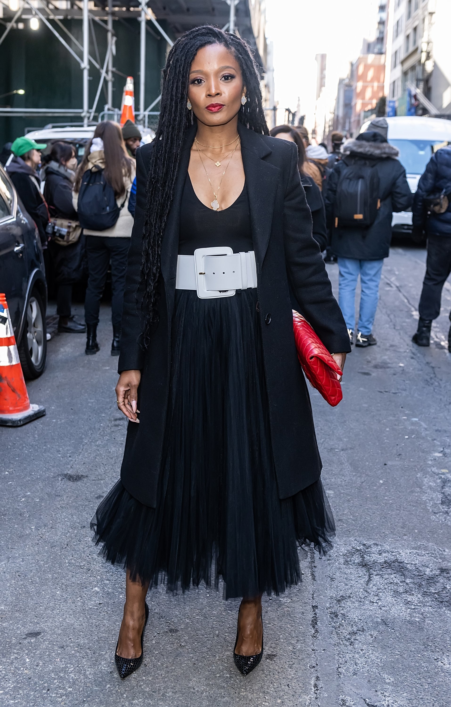 Loreal Sarkisian is seen arriving to Carolina Herrera Fashion Show during New York Fashion Week on February 14, 2022, in New York City | Source: Getty Images