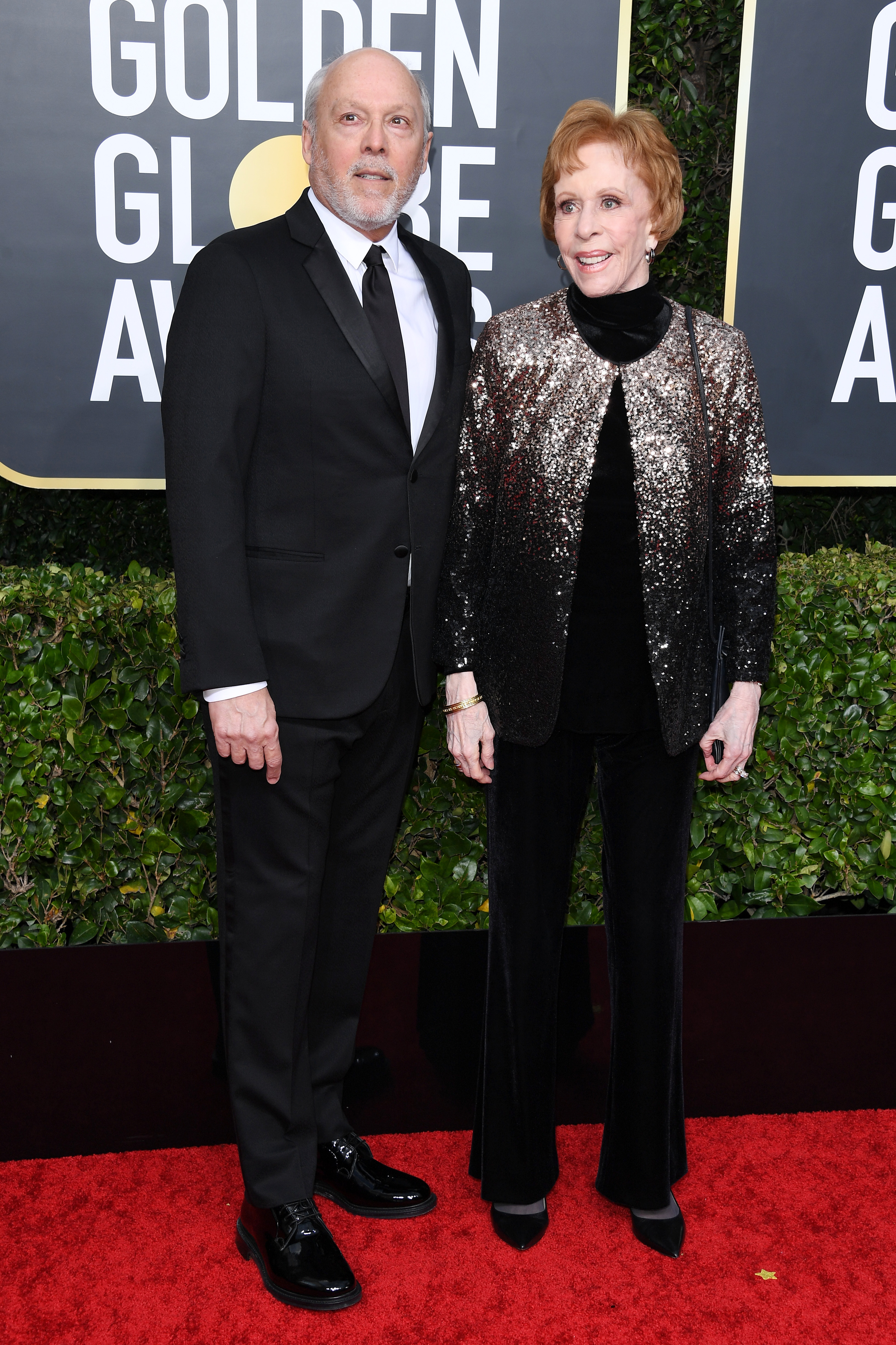 Musician Brian Miller and his wife Carol Burnett attend the 77th Annual Golden Globe Awards at The Beverly Hilton Hotel on January 5, 2020 in Beverly Hills, California | Source: Getty Images