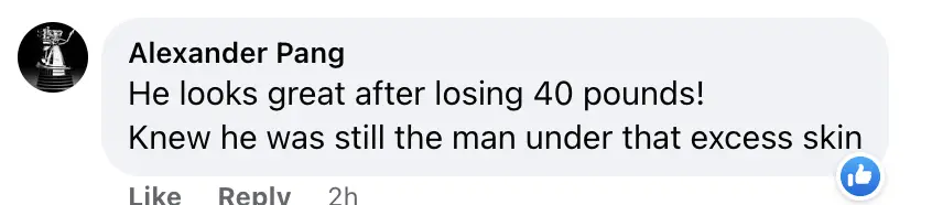 A comment by a user, 2023 | Source: facebook.com/DailyMail