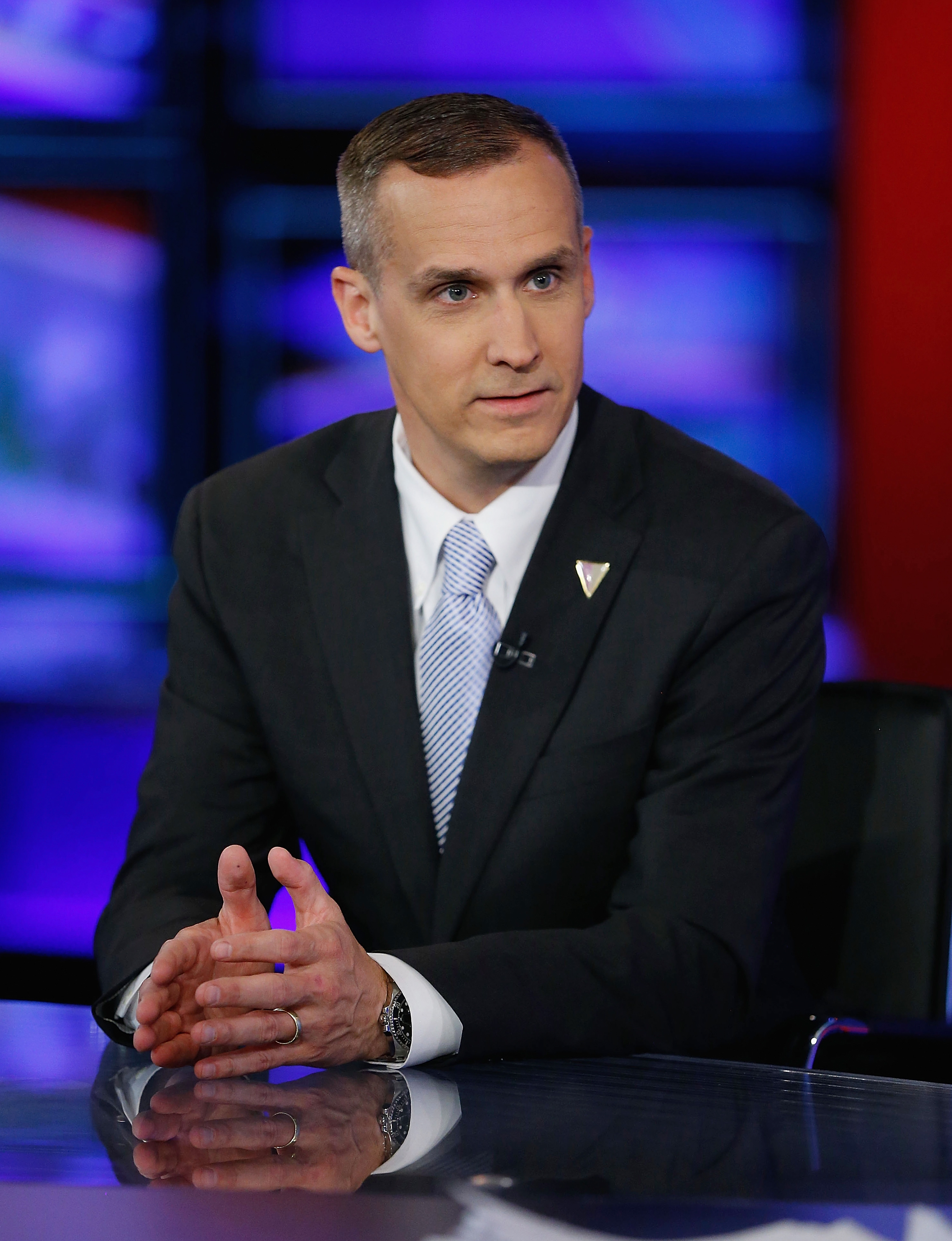 Corey Lewandowski visits Fox News Channel on May 10, 2016 | Source: Getty Images