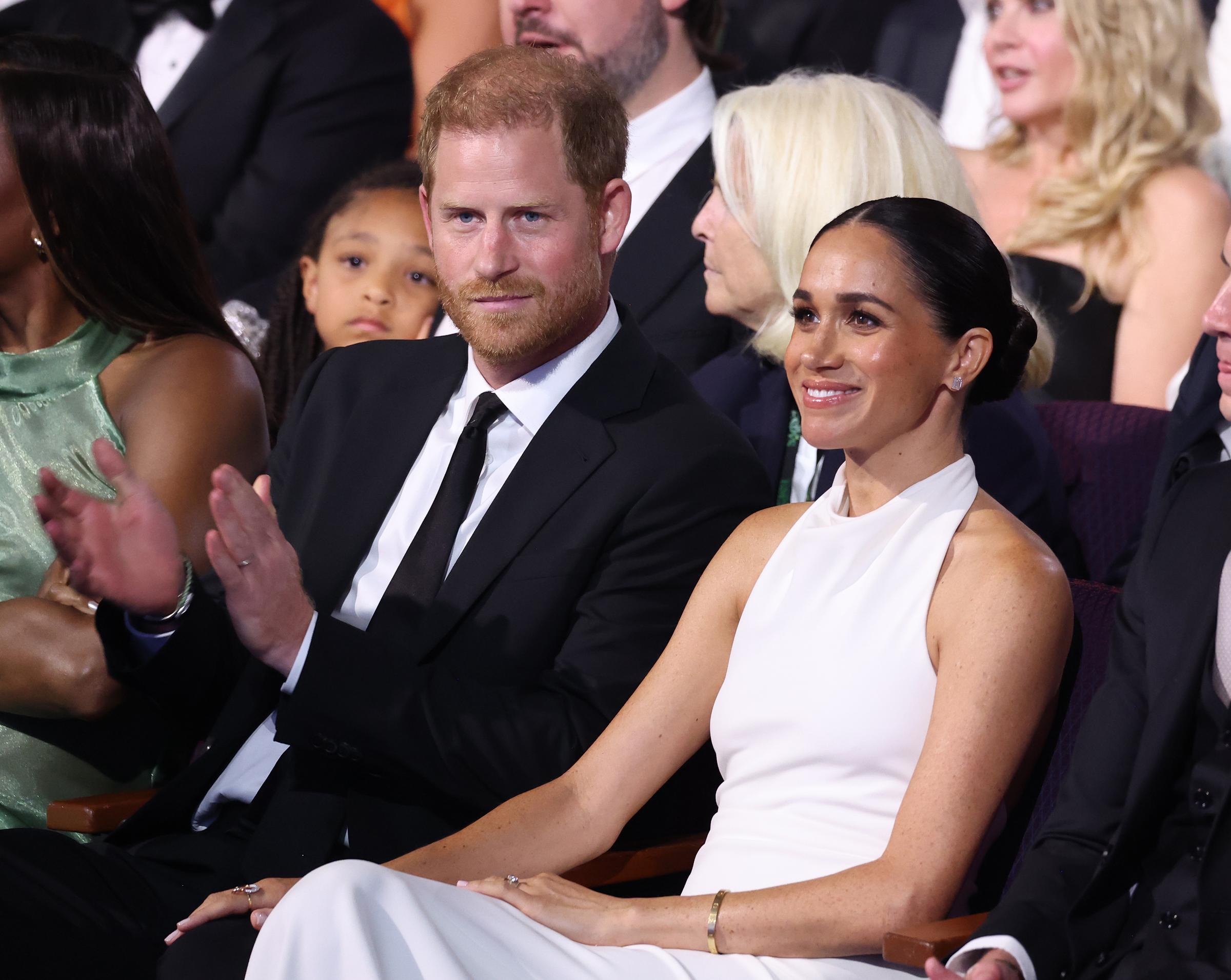 Meghan Markle, 42, Rocks White Halter Dress at 2024 Espys but Looks ...