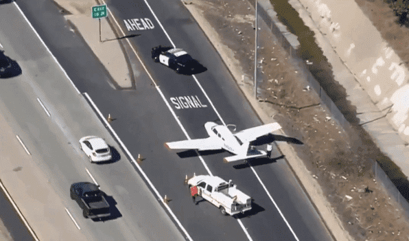 Source: A small jet landing on a commercial road / Shutterstock
