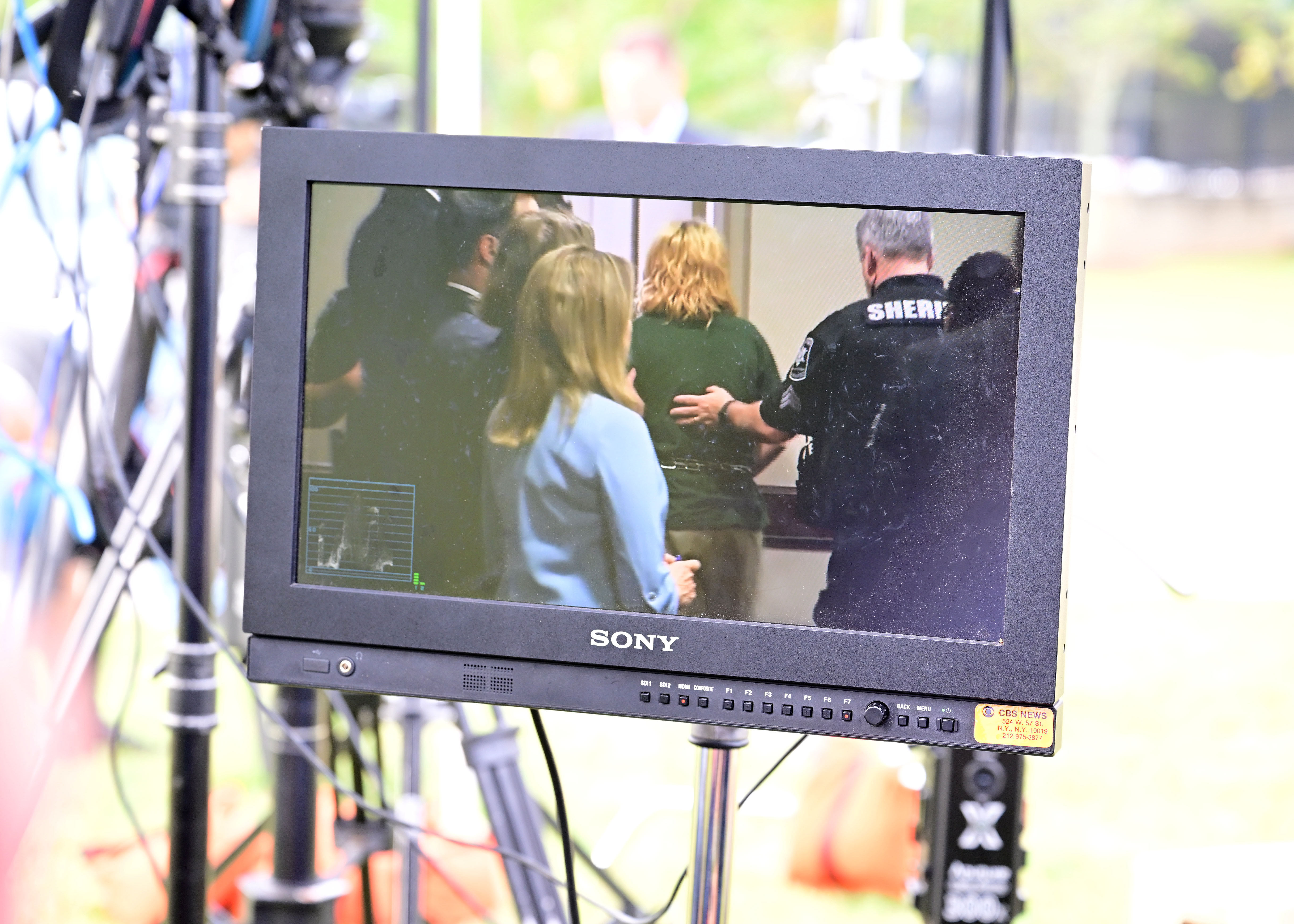 A CBS camera feed shows Colt Gray during his hearing at the Barrow County Courthouse on September 6, 2024, in Winder, Georgia. | Source: Getty Images