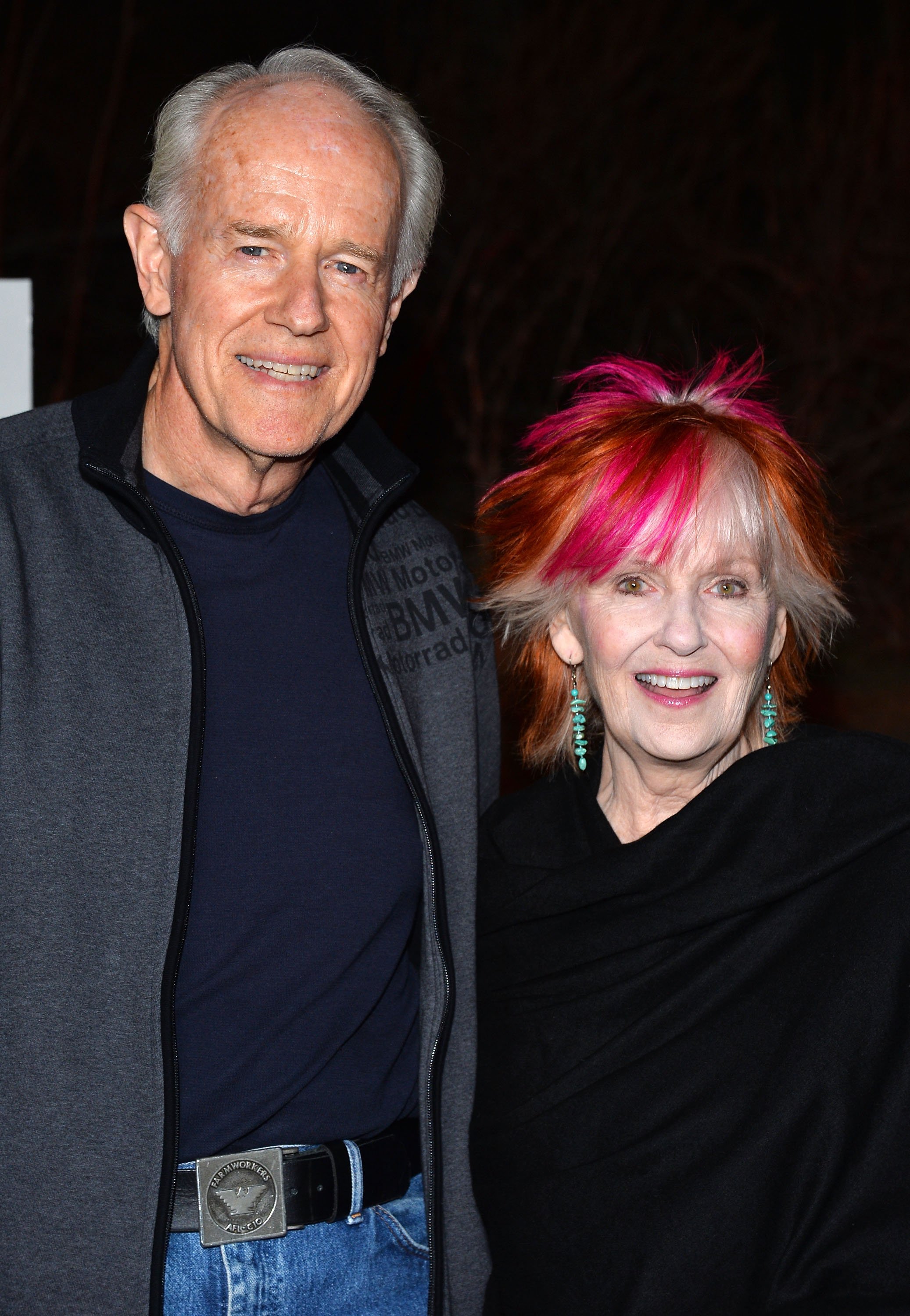 Mike Farrell and Shelley Fabare at the Sundance Channel's premiere screening of the series "The Red Road" on February 24, 2014, in Los Angeles. | Source: Getty Images