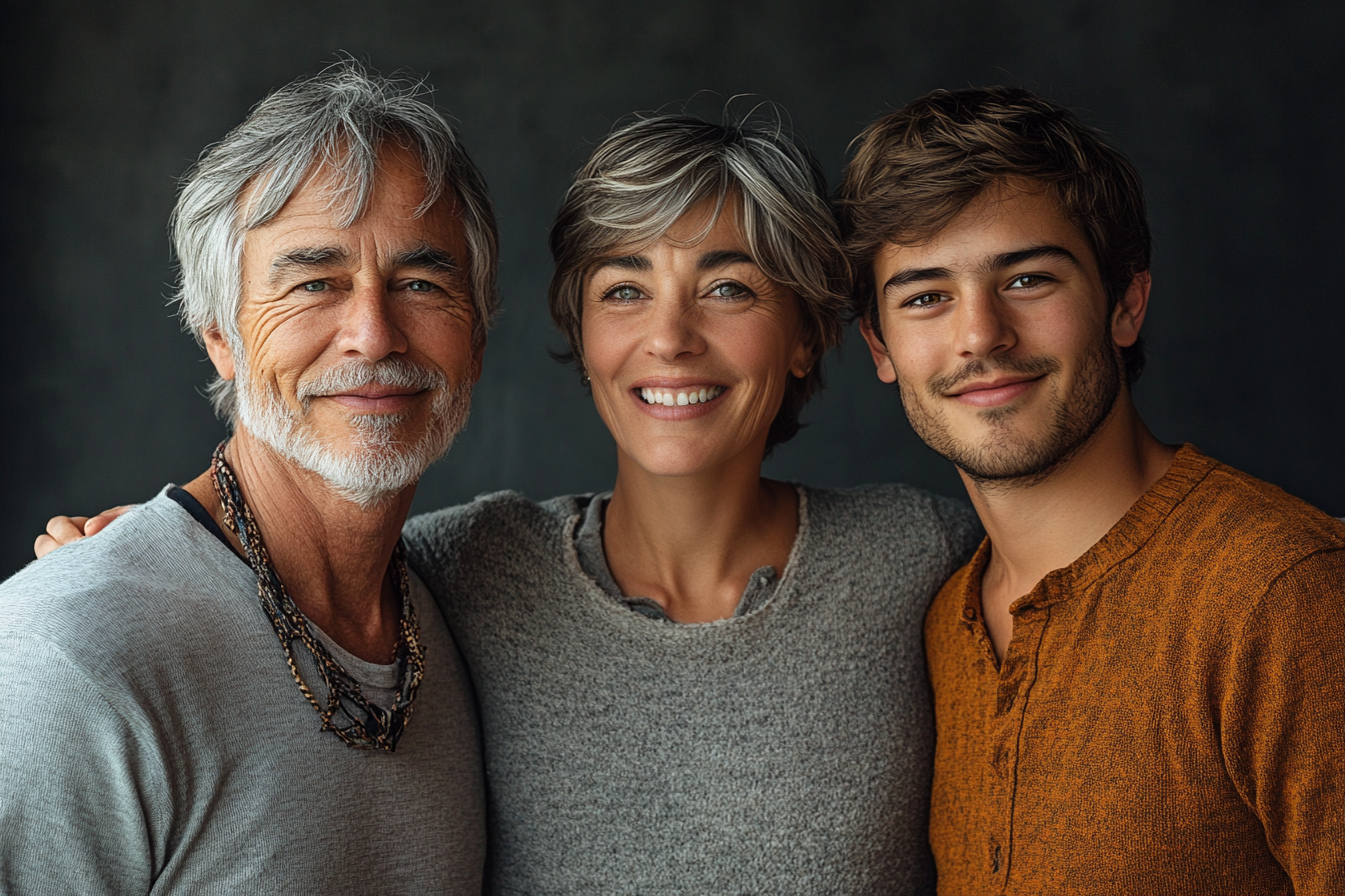 A couple with their son | Source: Midjourney