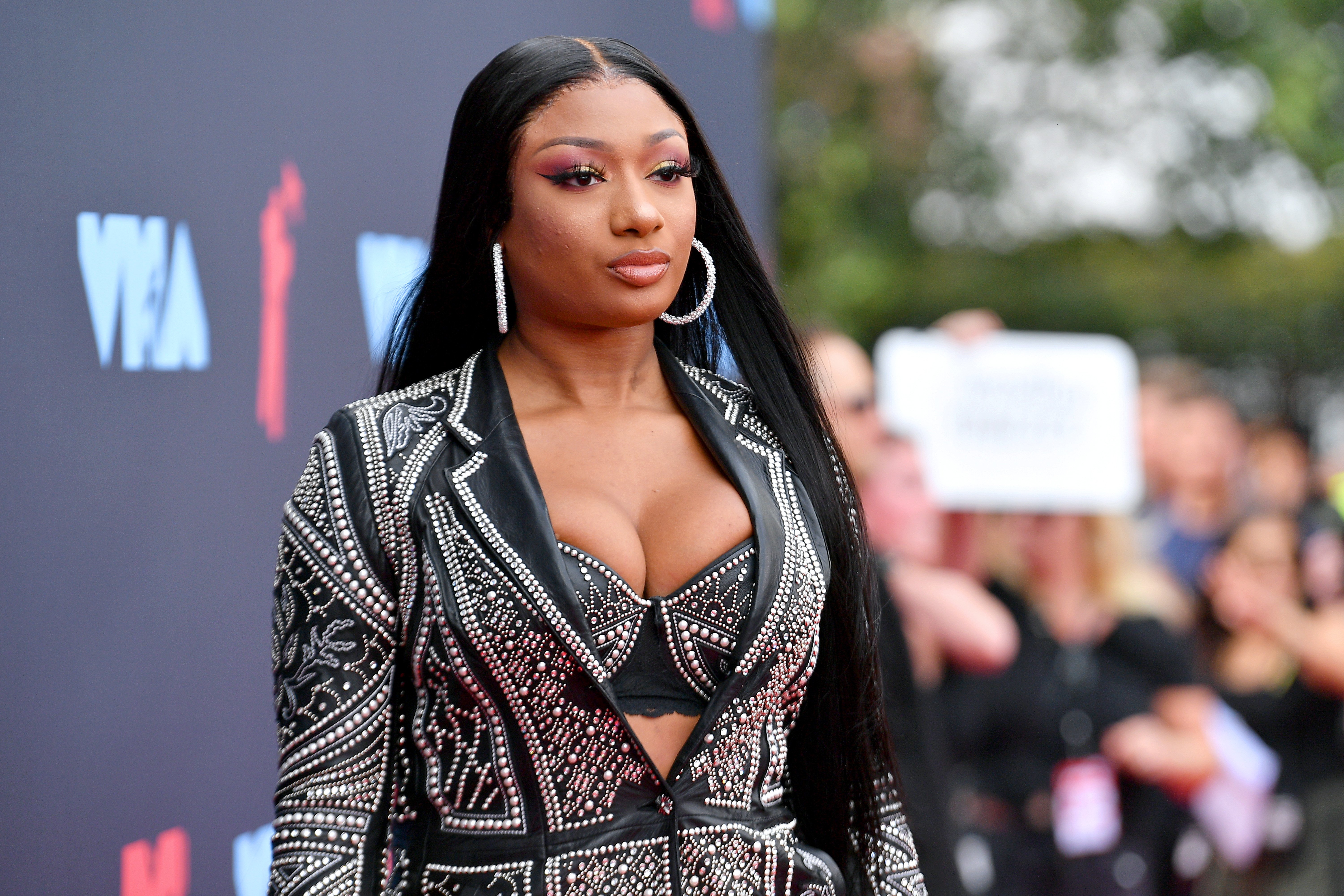 Megan Thee Stallion at the 2019 MTV Video Music Awards on August 26, 2019 in Newark, New Jersey. | Source: Getty Images