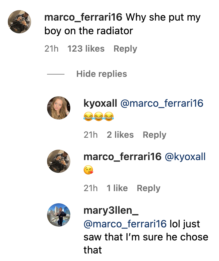 Screenshot of comments on Kris Jenner's Instagram post. | Source: Instagram/KrisJenner