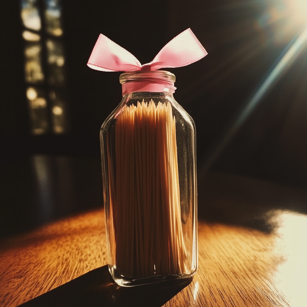 A bottle of toothpicks | Source: Midjourney