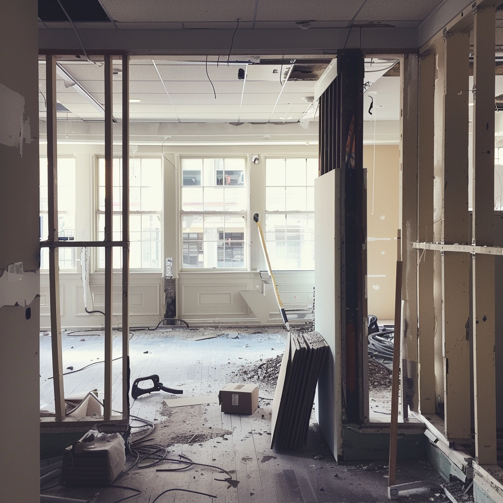 An office being renovated | Source: Midjourney