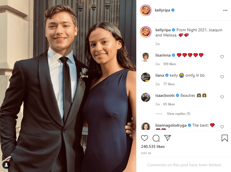 Joaquin and his date ready for prom. | Photo: Instagram/kellyripa