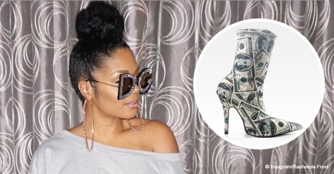 Rasheeda Frost shows off some skin in off-shoulder mini dress & thigh-high boots in recent pic