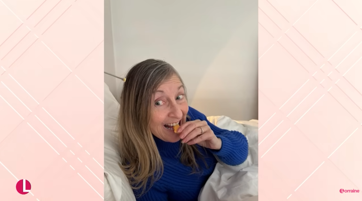 A photo of Fiona Phillips shown on "Lorraine" on 11 February 2026. | Source: YouTube/Lorraine