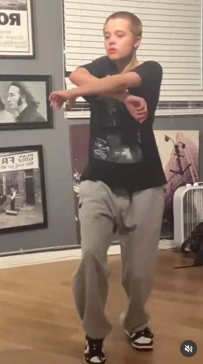 Shiloh Jolie-Pitt dancing, from a post dated July 4, 2024 | Source: Instagram/kolaniemarks
