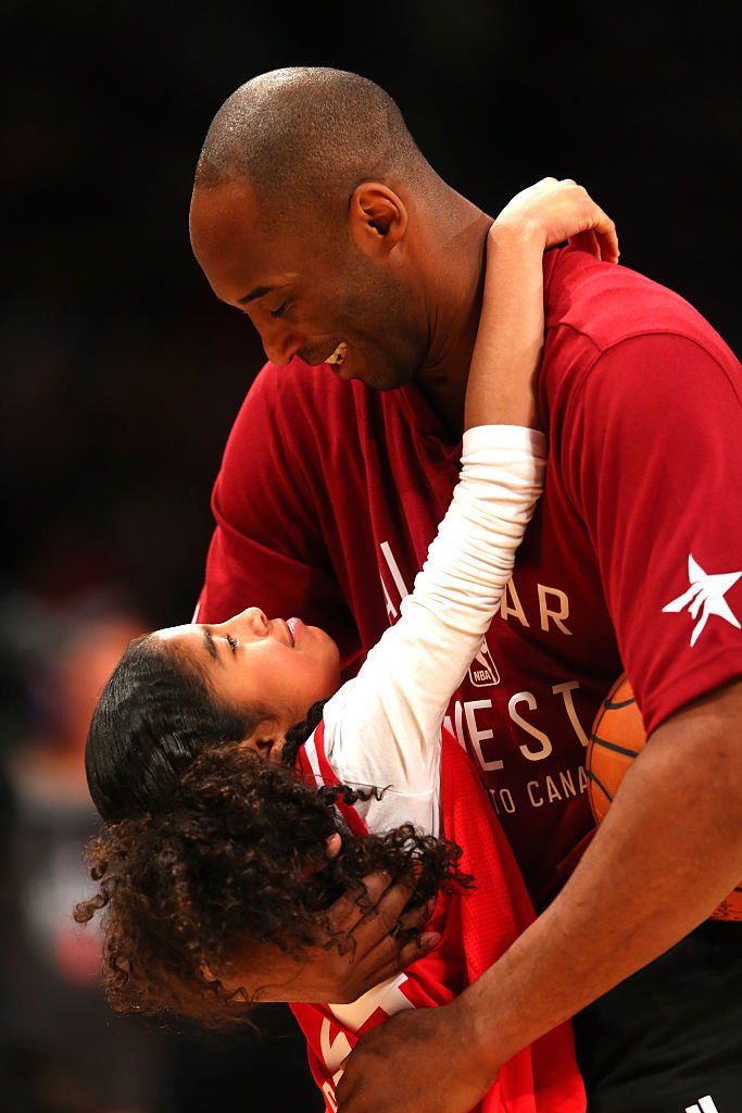 Kobe Bryant and Gianna Bryant during the NBA All-Star Game 2016 on February 14, 2016, in Toronto | Photo: Getty Images