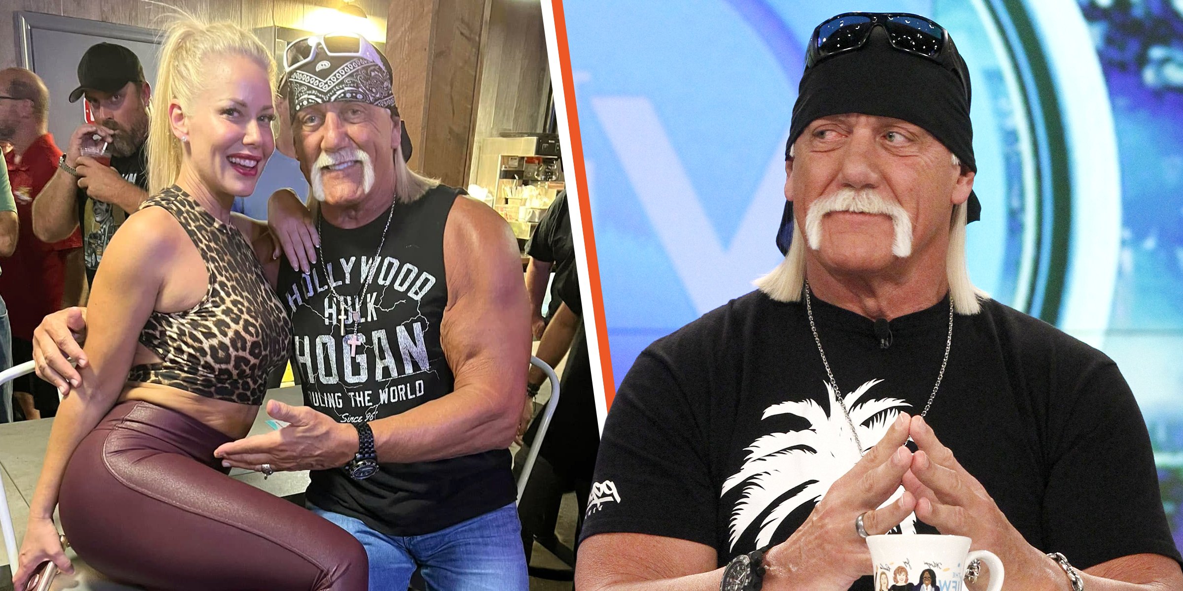 Sky Daily and Hulk Hogan. | Hulk Hogan as "The View Show" guest, 2016. | Source: Facebook/hulkhogan  |  Getty Images