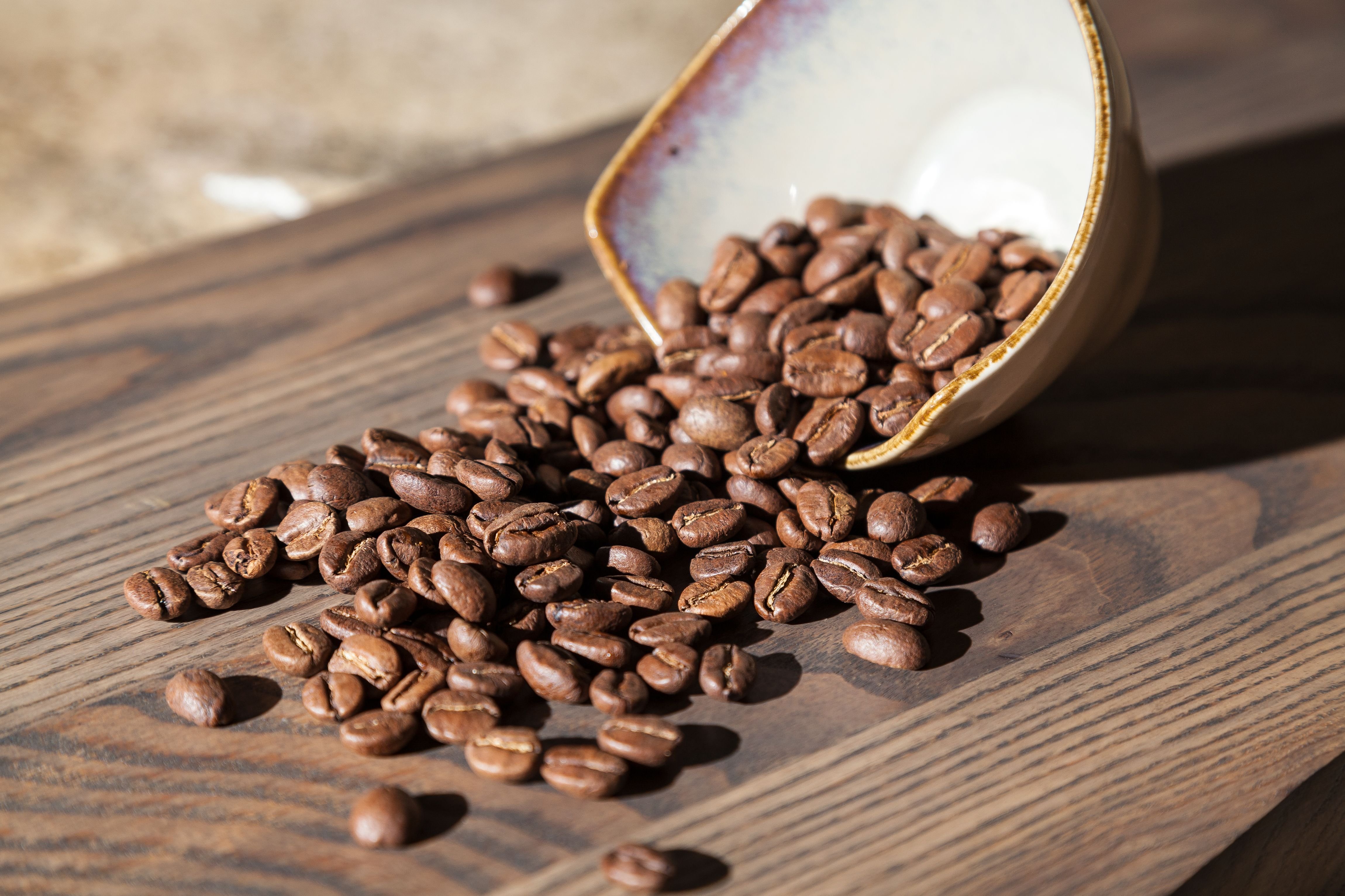 Des grains de café. l Source : Shutterstock