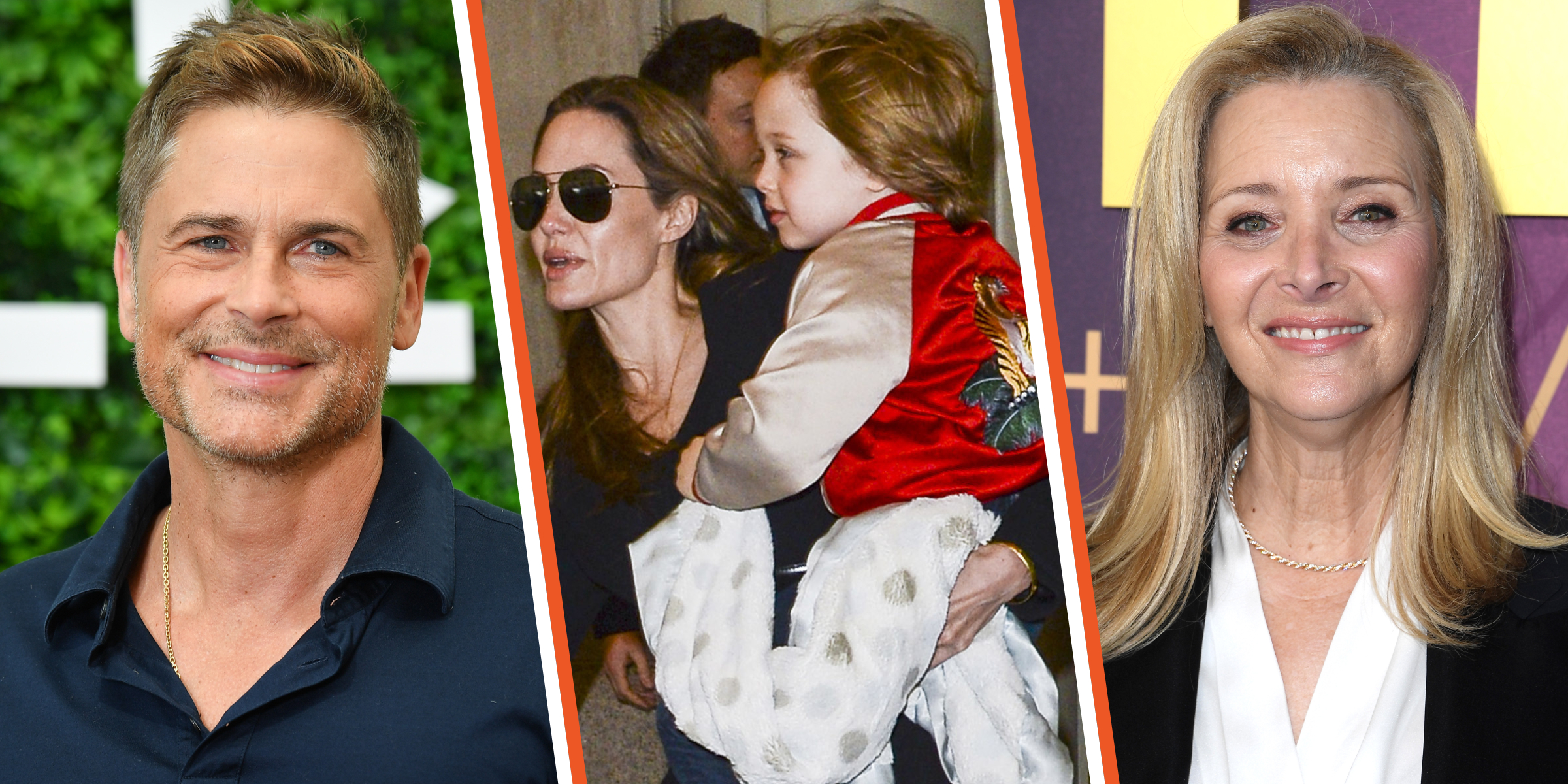 Rob Lowe | Angelina Jolie and her son Knox Jolie-Pitt | Lisa Kudrow | Source: Getty Images