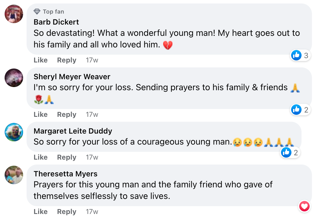 People speaking about Bryce Brooks' heartbreaking situation. | Source: Facebook.com/People