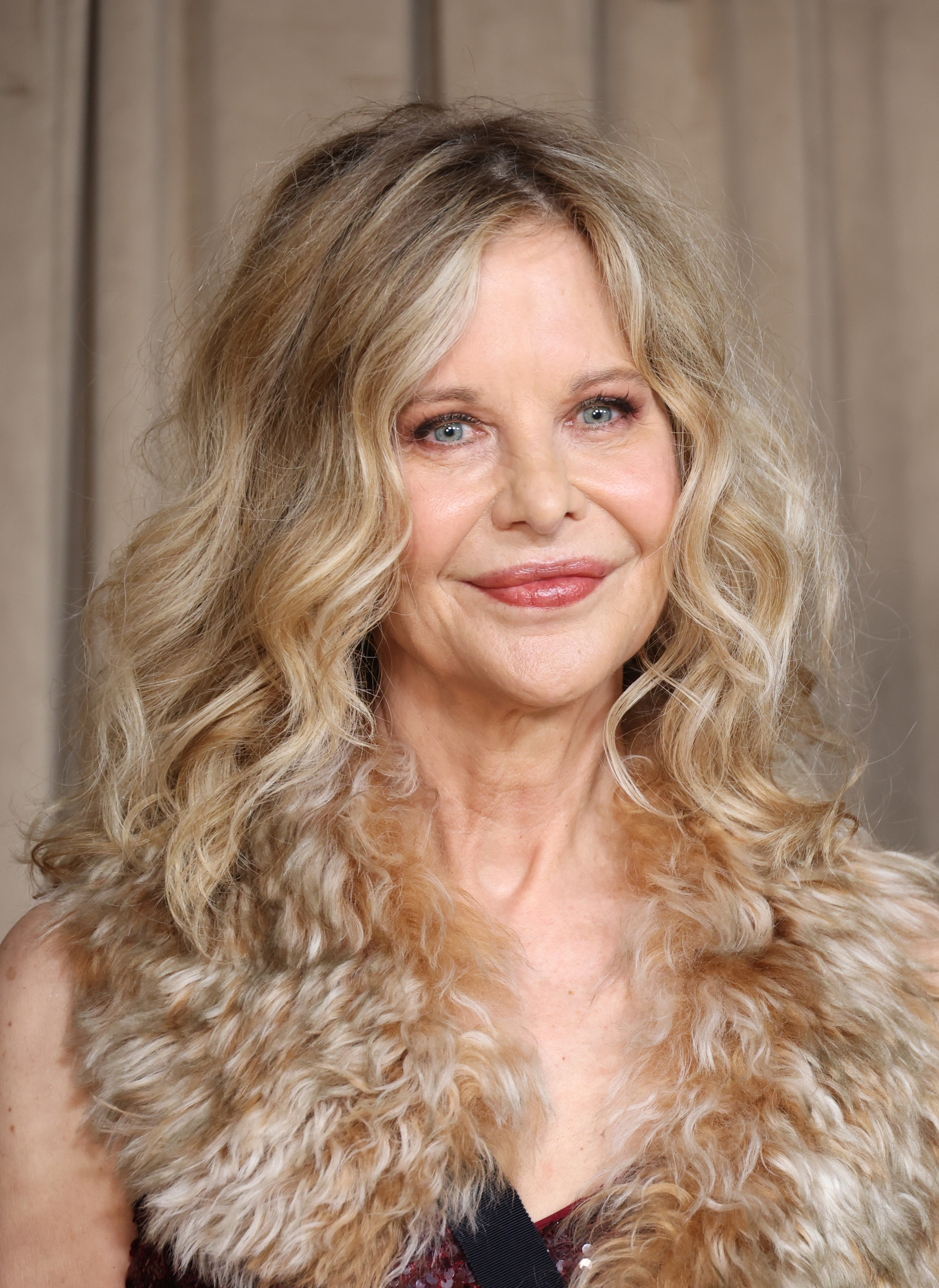 Meg Ryan attends the Clooney Foundation For Justice's The Albies at The Natural History Museum on October 3, 2025 in London, England | Source: Getty Images