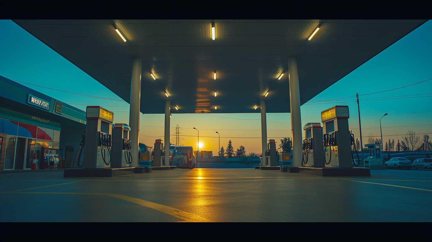 A gas station | Source: Midjourney