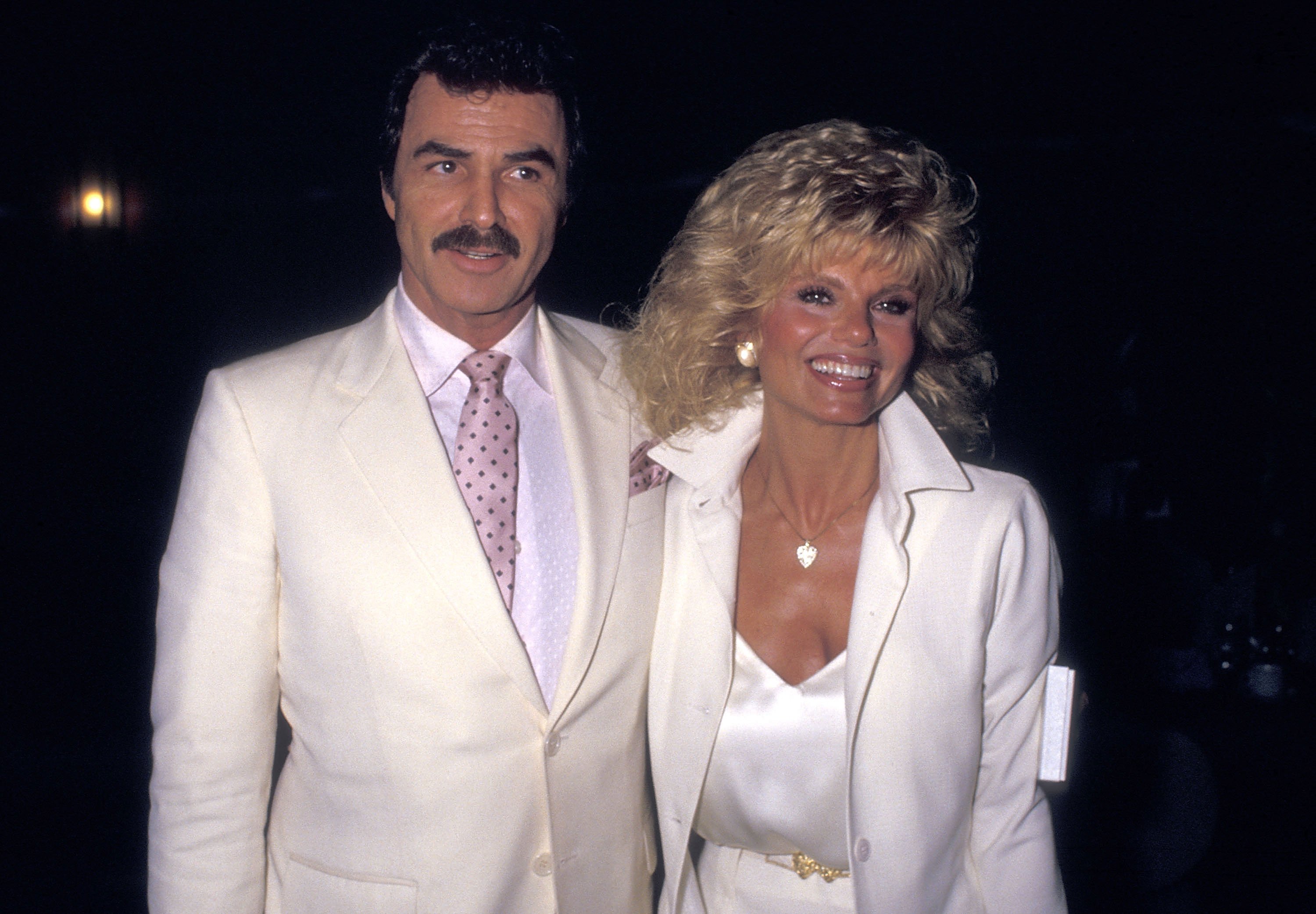 Burt Reynolds and his wife Anderson attending the Eastman Kodak's First Annual Eastman Second Century Award Salute at the Hollywood Roosevelt Hotel on March 27, 1987 in Hollywood, California. / Source: Getty Images