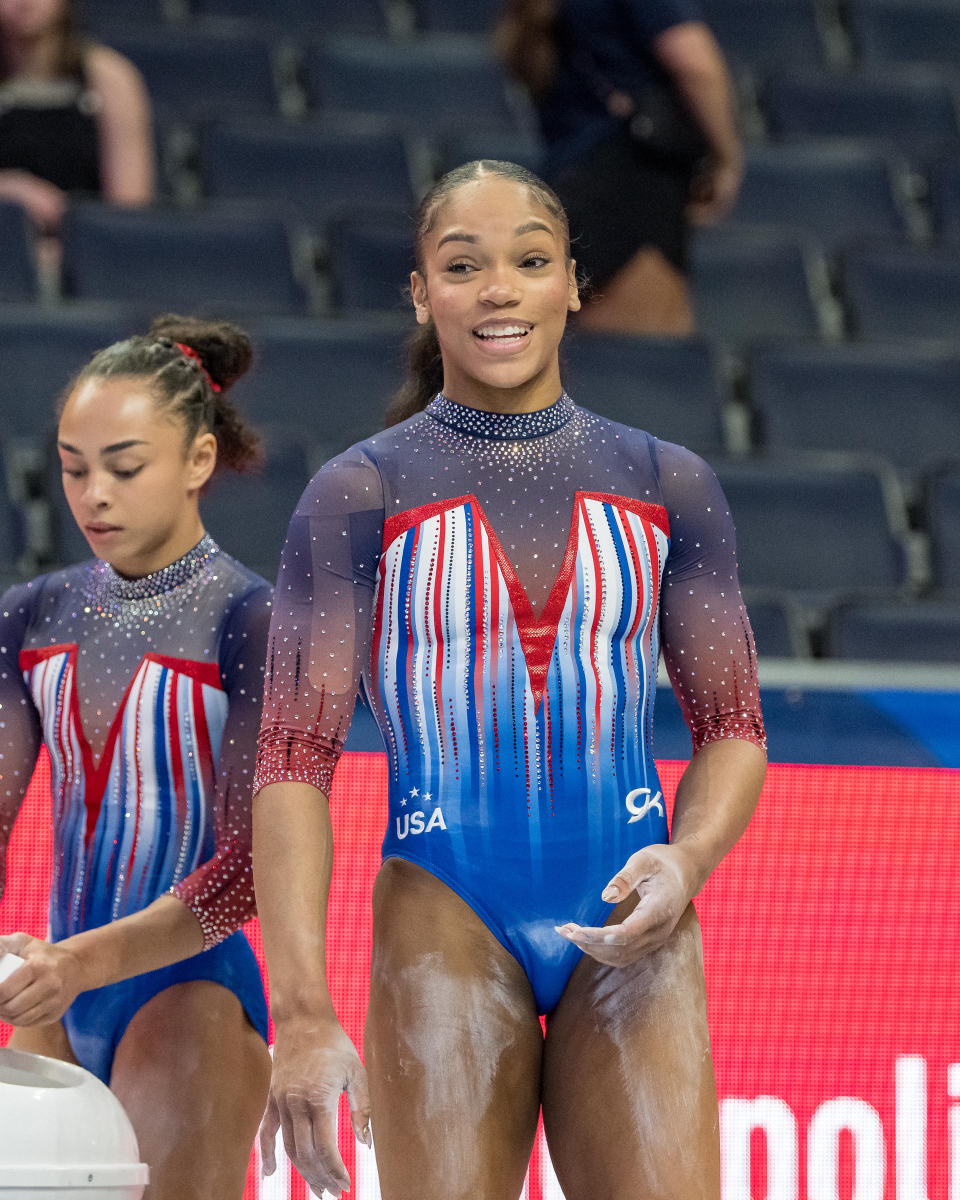 Shilese Jones at the USOlympic Team Gymnastics Trials on June 28, 2024, in Minneapolis, Minnesota | Source: Getty Images