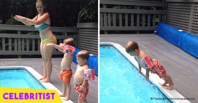 Hilarious video of North Carolina toddler turning pool dive into a belly flop went viral in 2018