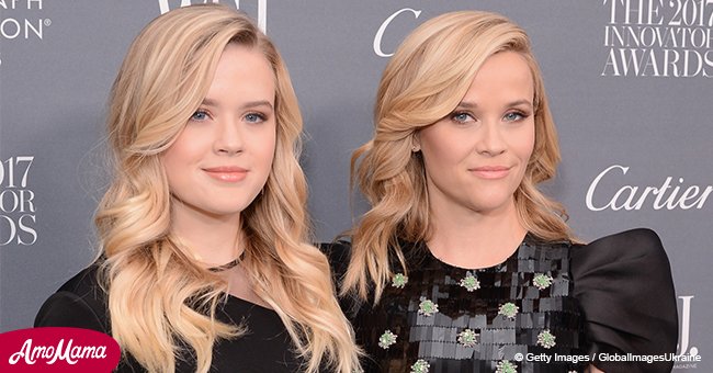 Reese Witherspoon's mini-me daughter Ava shows off her slender figure in tight dress