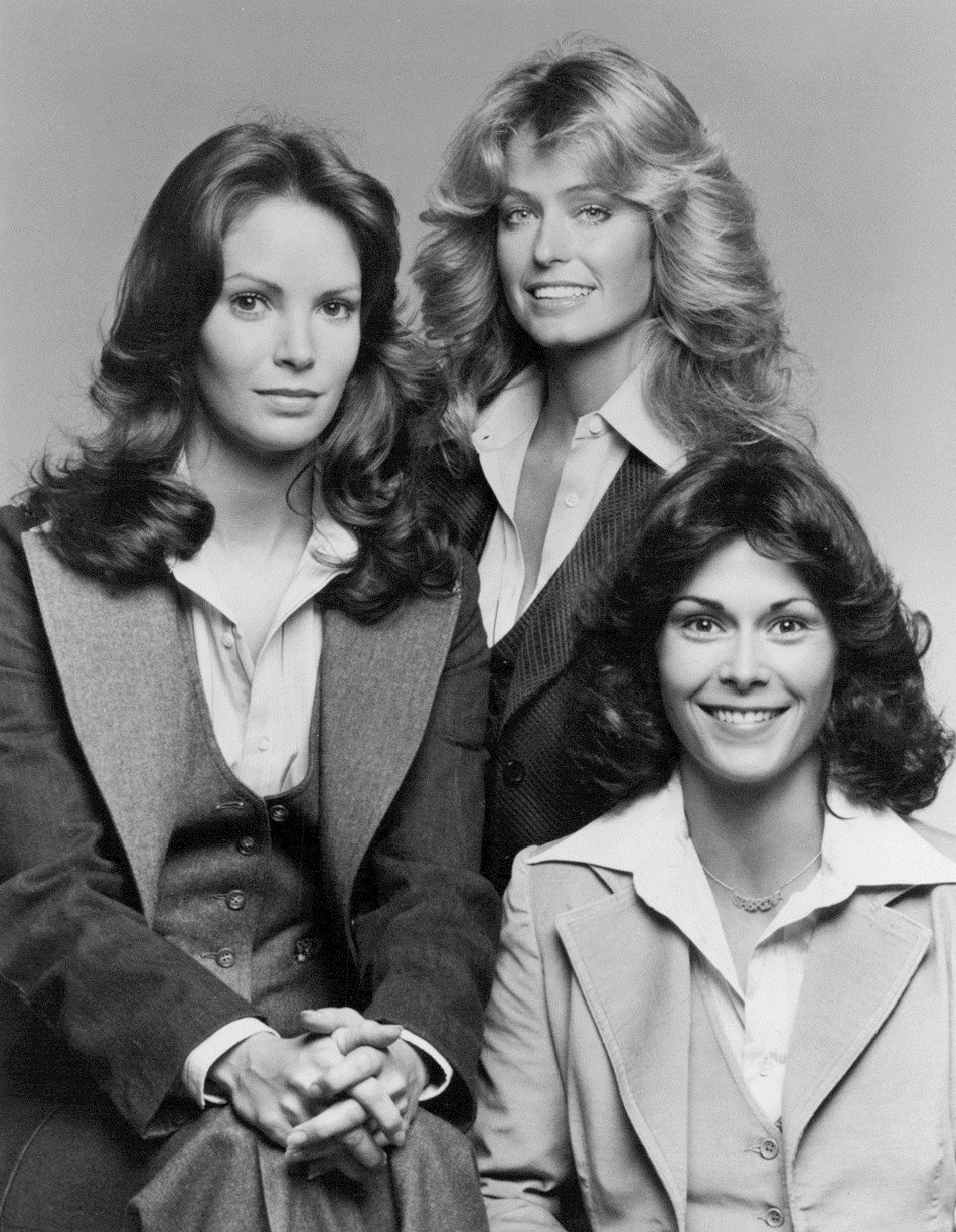 "Charlie's Angeles" Season one cast (1976–1977): Jaclyn Smith, Farrah Fawcett, and Kate Jackson | Photo: Wikimedia Commons Images
