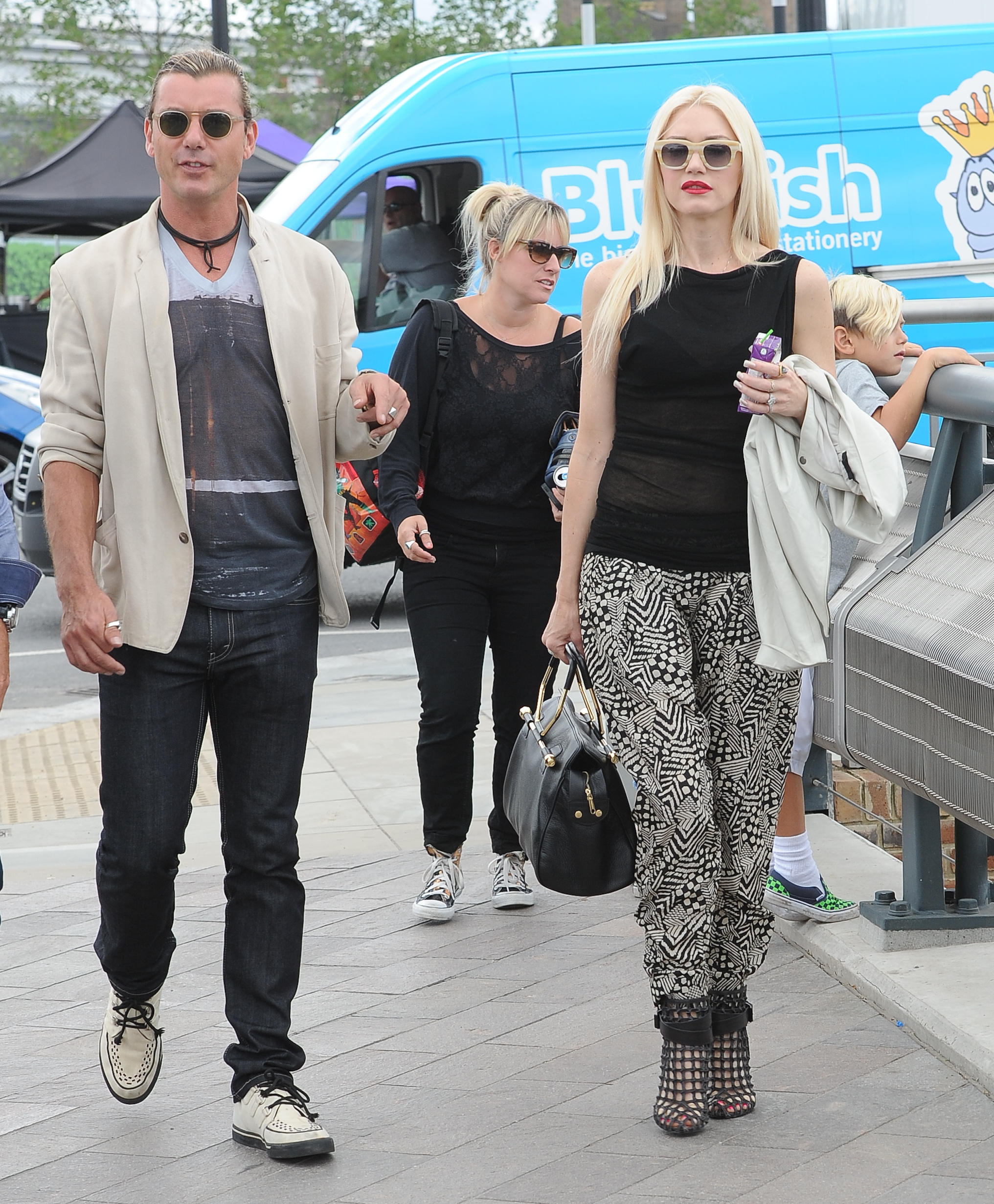 Gwen Stefani and Gavin Rossdale in London, England, on August 2, 2013 | Source: Getty Images