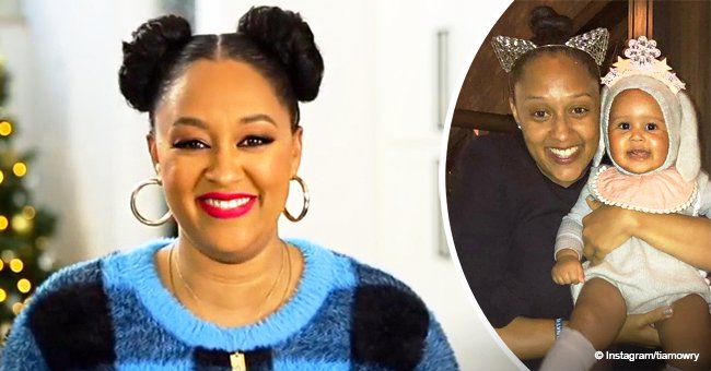 Tia Mowry glows with pride in new photo with her growing baby daughter who's dressed like a rabbit