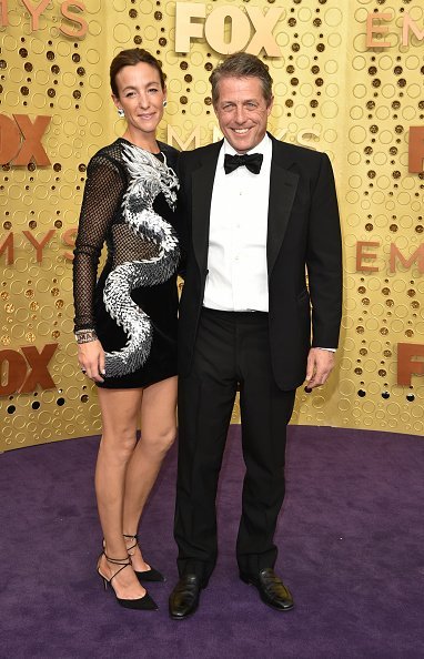 Anna Eberstein and Hugh Grant at the 71st Emmy Awards at Microsoft Theater on September 22, 2019 in Los Angeles, California | Photo: Getty Images
