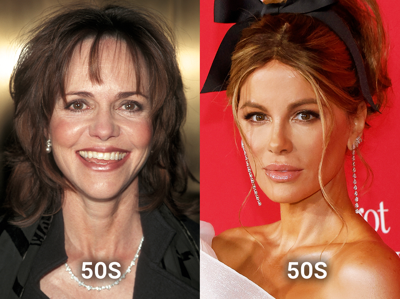 Sally Field in 1997 vs Kate Beckinsale in 2024 | Source: Getty Images
