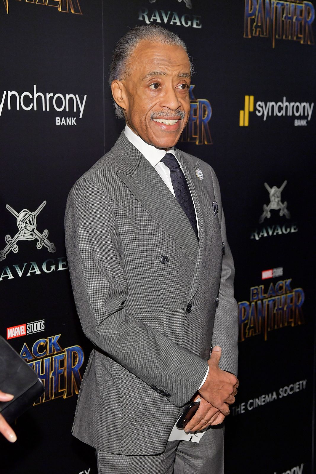 Al Sharpton at the screening of Marvel Studios' "Black Panther" on February 13, 2018 in New York City | Photo: Getty Images 