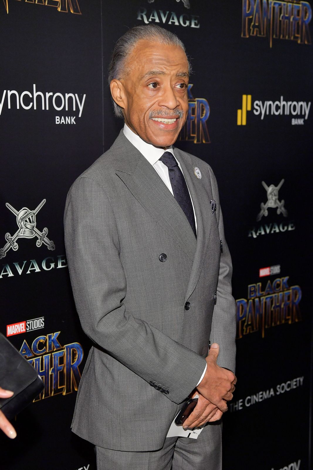 Al Sharpton arrives at the screening of Marvel Studios' "Black Panther" on February 13, 2018 in New York City. | Photo: Getty Images